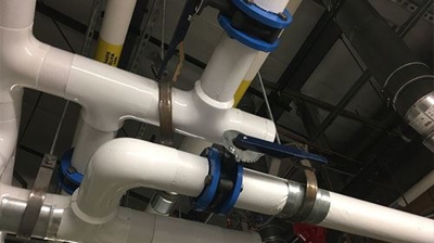 Boiler Piping Install Photo